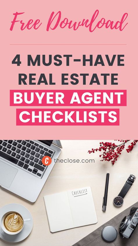 If you’re a real estate buyer’s agent, there’s no doubt you are BUSY. Buyers tend to take a lot of time, have a ton of questions, and need plenty of attention from their agents, making life as a buyer’s agent a little crazier than most of us would like. In this article, we’ll give you four essential buyer’s agent checklists and a few tips on how to best use them. Download now! Preapproved Mortgage, Home Buying, Real Estate Buyers, Real Estate Leads, Buyers Agent, Lead Generation Real Estate, House Hunting Checklist, Buyers, Checklist