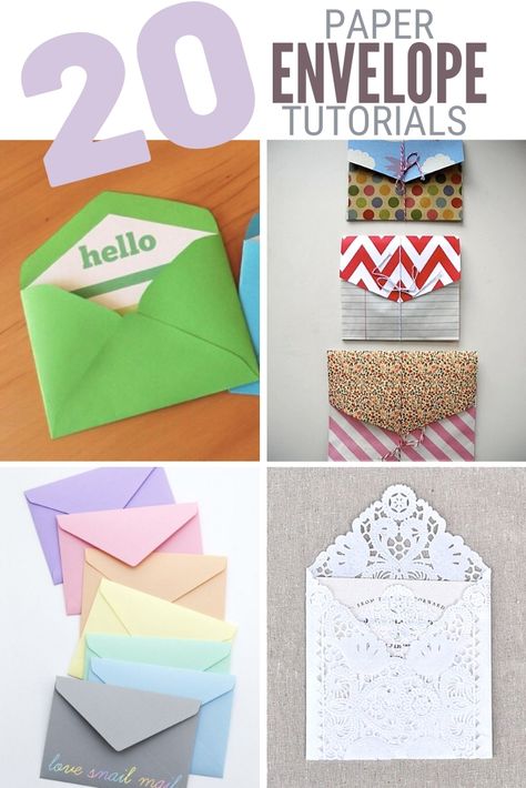 Don't buy envelopes for those special cards and invitations, make your own! Click here for 20 Paper Envelope Tutorials. #thecraftyblogstalker #paperenvelopes #envelopes #diyenvelopes Junk Journal, Crafts, Gift Wrapping, Origami, Invitations, Homemade Envelopes, Handmade Envelopes, Diy Envelope Template, Paper Envelopes