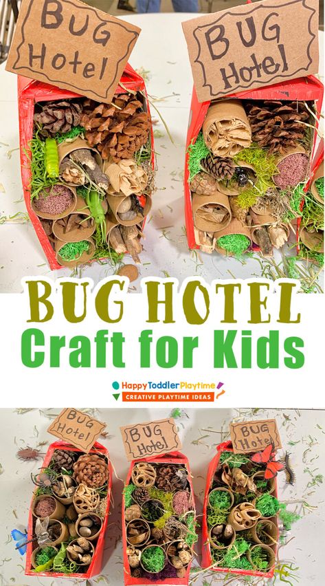 Crafts From Outdoor Stuff, Insect Study Preschool Activities, Insect Activity For Preschool, Spring Outside Activities For Preschool, Nature Education Activities, Gardening With Kids Fun Projects, Garden Club Ideas For Kids, Gardening Ideas For Kids, Homeschool Arts And Crafts