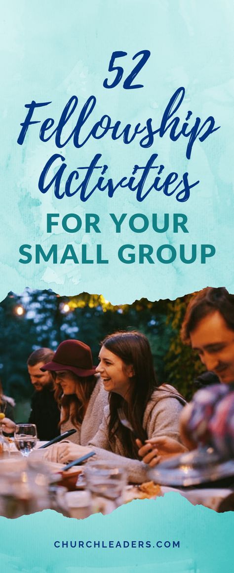 Here's a list of 52 fellowship activities that groups in my church have used through the years. This list is meant to serve as an idea starter for your group so you can come up with your own activities and plans for implementing them. The key is to do it together. #smallgroup #fellowship #fellowshipideas #womensministry #churchfellowship Humour, Church Youth Group Activities, Church Youth Group, Small Group Bible Study Activities, Church Youth Activities, Small Group Bible Studies, Youth Group Activities, Fall Youth Group Activities, Church Small Group Ideas