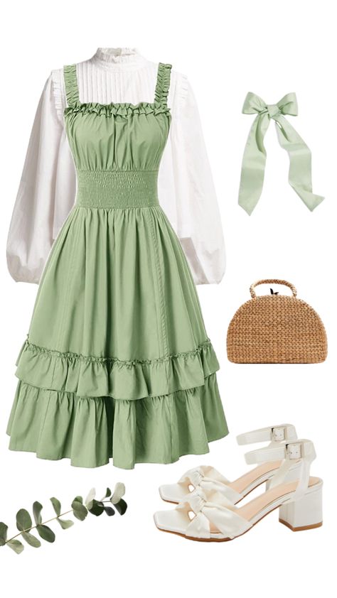 Modest summer spring outfit #modest #modestsummeroutfit #modestfashion #modestoutfits #apostolicpentecostal #apostolic #christiangirl #churchfit #churchoutfit #springoutfit #summeroutfit #cottagecore Outfits, Clothes, Mode Wanita, Cute Dresses, Styl, Cute Outfits, Hijab, Pretty Outfits, Outfit