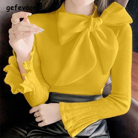 Fashion, Clothes, Casual, Robe, Women, Blouses For Women, Tricot, Sleeves, Pullover