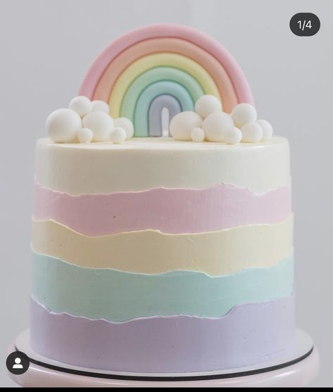 Tart, Cake, Rainbow Birthday Cake, Rainbow Cakes, Birthday Cake Kids, Birthday Cake Girls, Birthday Cake, Kids Cake, Unicorn Rainbow Cake