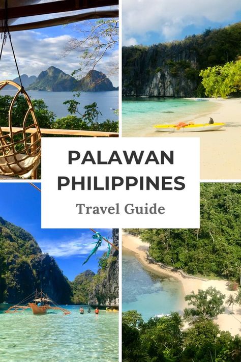 Palawan Philippines | Palawan Island is undoubtedly one of the most beautiful places in the Philippines. Read this Palawan Philippines travel guide to discover the best places to stay in Palawan, how to navigate Palawan transportation, Palawan accommodation recommendations and more! Visit popular El Nido Palawan, the more secluded Port Barton Palawan and beyond. | Beautiful Palawan Places | ElNido Palawan Travel #palawantravel #palawanisland #elnidopalawan Vietnam, Indonesia, Thailand, Coron, Trips, Islands, Palawan, Asia Travel, Palawan Island