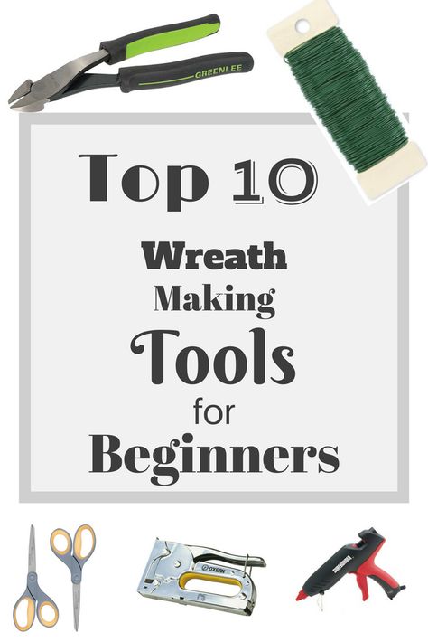The top 10 wreath making tools needed for beginner wreath makers and designers! Designers, Disney, Wreath Making Supplies, How To Make Wreaths, Wreath Making Kits, Wreath Supplies, Wreath Maker, Making Mesh Wreaths, Wreath Making