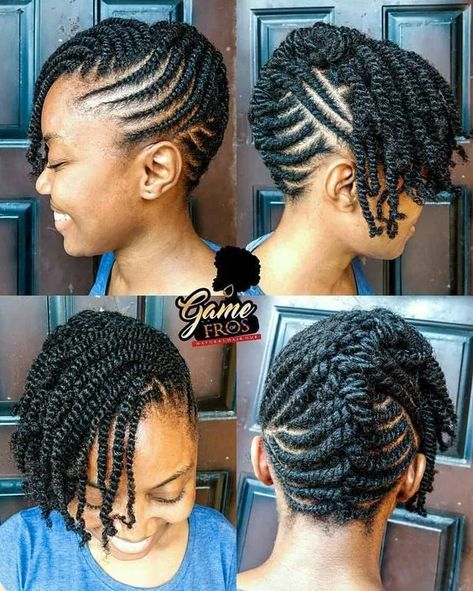 40 Flat Twist Hairstyles on Natural Hair with Full Style Guide – Coils and Glory Braided Hairstyles, Braided Cornrow Hairstyles, Natural Braided Hairstyles, Twist Braid Hairstyles, Quick Braided Hairstyles, Braids For Black Hair, Box Braids Hairstyles, Twist Hairstyles, Flat Twist Hairstyles