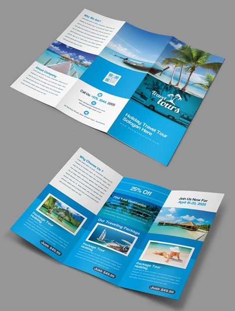Ideas, Design, Brochures, Travel Brochure, Travel Brochure Design, Travel Brochure Template, Travelogue, Trifold Brochure, Carte De Visite