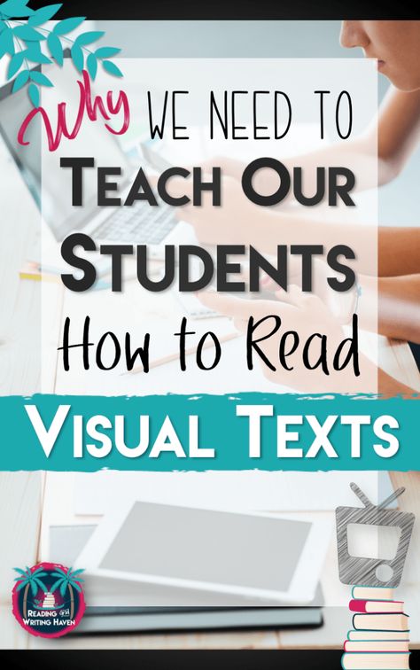 Teach visual literacy early in the year or any time you are expecting students to approach a visual text independently. Provide guidelines and model best practices to increase engagement and retention. Reading Comprehension, Flipped Classroom, Ideas, Reading, Videos, Teaching Reading, Teaching Strategies, Teach Media Literacy, Reading Instruction