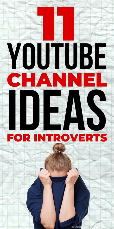 11 YouTube Channel Ideas for Introverts Videos, Apps, Youtube, Youtube Channel Ideas, Start Youtube Channel, Youtube Secrets, Youtube Channel Name Ideas, Youtube Business, Youtube Hacks