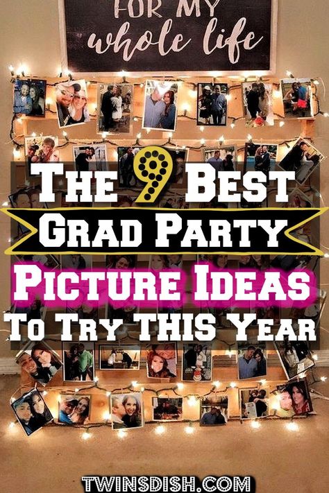 The best Grad Party picture ideas and DIY for every budget. #Graduation #GraduationParty #GradParty Summer, Senior Photos, Senior Pics, Senior Pictures, Graduation Parties, High School Graduation Party, Graduation Party Picture Display, High School Graduation Party Pictures, Graduation Party Planning
