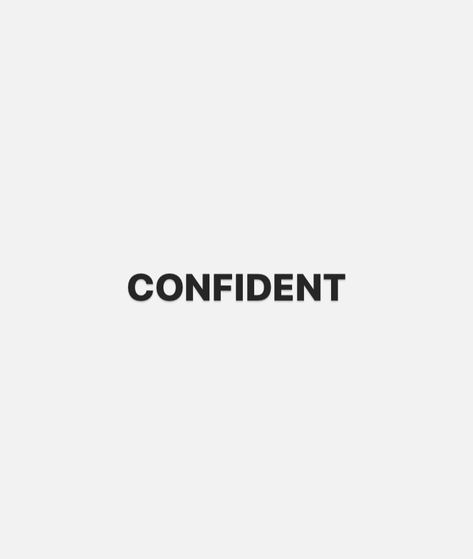 White background with word “CONFIDENT” in caps in black bolded letters Motivation, Promotion, Vision Board Words, Vision Board Success, Vision Board Categories, Vision Board Quotes, Vision Board Examples, Vision Board Manifestation, Vision Board Affirmations