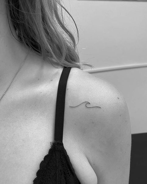 Wave tattoo with big meanings 3 Tattoo, Small Wave Tattoo, Wave Tattoos, Wave Tattoo On Wrist, Triangle Tattoo Meaning, Wave Tattoo Wrist, Wave Tattoo Design, Simple Wave Tattoo, Waves Tattoo