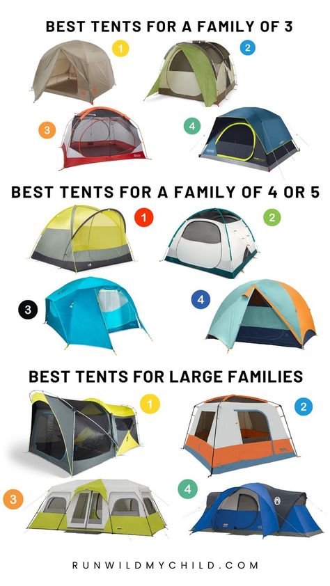 How to choose the perfect tent for your family based on a number of factors, including our top 4 tent recommendations for families. #besttents #familytents #besttentsforfamilies #campingwithkids #besttentforfamilyof3 #besttentforfamilyof4 #besttentsforlargefamilies #topratedtents #campingkids #tentsforkids Family Camping, Tent, Camping, Festival, Go Camping, Cool Tents, 4 Person Tent, Camping Fun, Camping With Kids