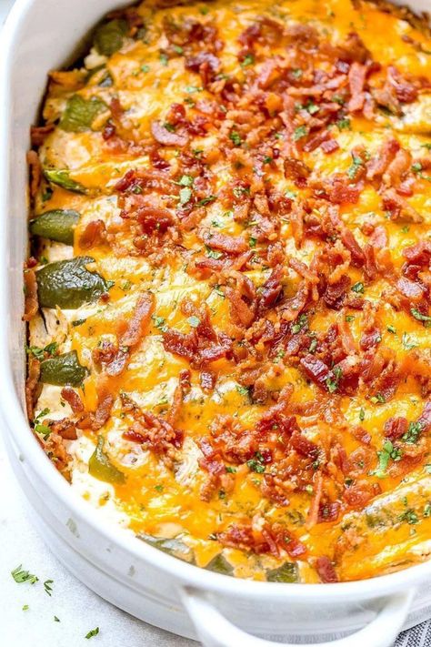 This Pioneer Woman Jalapeno Popper Chicken Casserole is one of the best and easiest jalapenos and chicken recipes ever. This easy Jalapeno Popper Chicken Foodies, Healthy Recipes, Jalepeno Popper Chicken, Jalapeno Popper Chicken, Jalapeno Chicken, Chicken Breast Casserole, Chicken Breast Casserole Recipes, Chicken Dishes Recipes, Chicken Dishes
