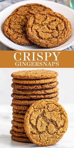 Biscuits, Desserts, Dessert, Ginger Snap Cookies, Ginger Snaps Recipe, Ginger Cookies, Just Desserts, Sweet Recipes, Homemade Recipe