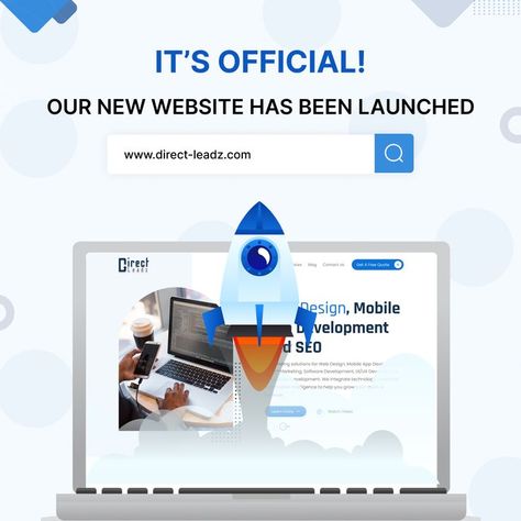NEW WEBSITE LAUNCH Here it is! It's finally here! We're delighted to announce the launch of our new and improved website. Visit https://www.direct-leadz.com/ and take a look. #directleadz #website #newwebsite #newwebsitelaunch Web Design, New Website Announcement, Website Launch, Mobile App Development, Responsive Web, Mobile Website Design, Marketing Company, Mobile Web Design, Digital Marketing Company