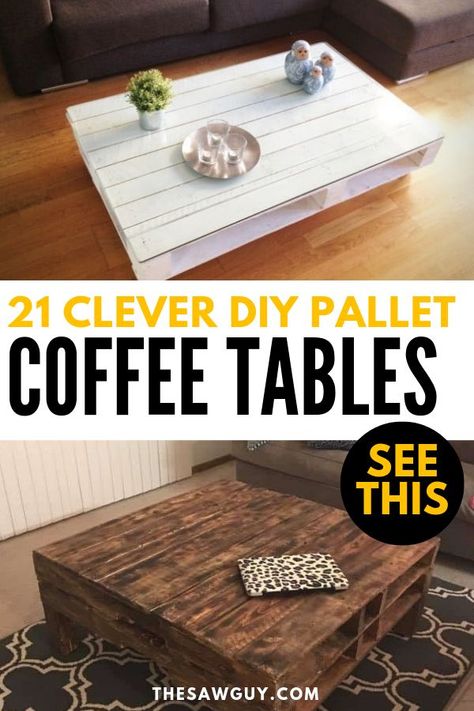 Inspiration, Ideas, Diy, Tables, Coffee Tables, Pallet Coffee Table Diy, Diy Coffee Table, Coffee Table Wood, Decorating Coffee Tables