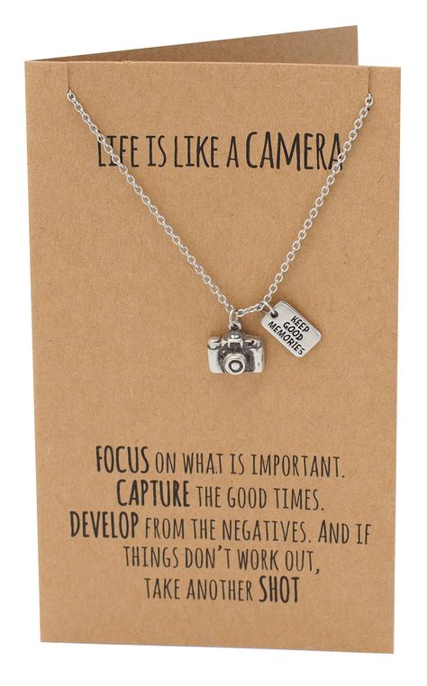 Bijoux, Gifts, Gift Ideas, Gifts For Women, Inspirational Jewelry, Best Friend Gifts, Gifts For Her, Gifts For Friends, Camera Necklace