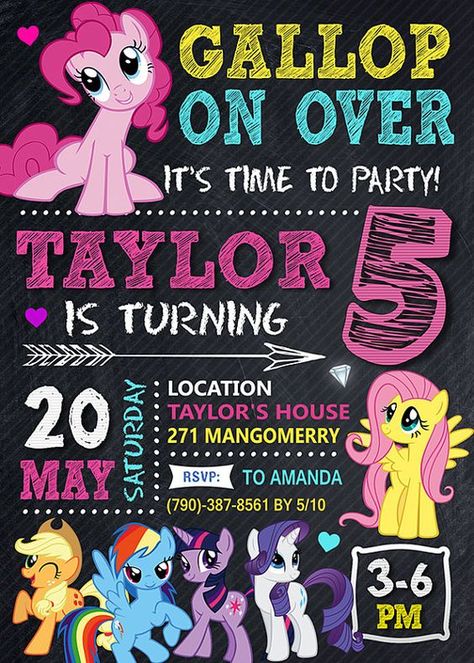 My Little Pony, Paw Patrol Invitations, Paw Patrol Party, Paw Patrol Birthday, Little Pony Birthday Party, 4th Birthday Parties, 3rd Birthday Parties, Paw Patrol, 2nd Birthday Parties