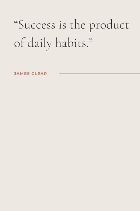 "Success is the product of daily habits" in black text on a beige background Inspiration, Motivation, Good Habits Quotes Motivation, Self Improvement Quotes, Personal Growth Quotes Inspiration, Success Mindset Quotes, Mindset Quotes, Quotes About Habits, Self Growth Quotes