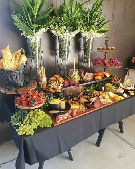 Parties, Brunch, Party Ideas, Catering Display, Party Buffet, Party Food Platters, Charcuterie And Cheese Board, Party Food Buffet, Buffet Set