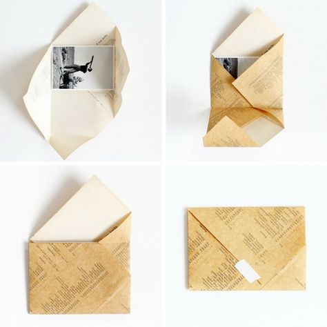 DIY: folded envelopes - paperiaarre.com Design, Diy, Packaging, Creative, Kunst, Envelope, Fold Envelope, Box, Envelope Design