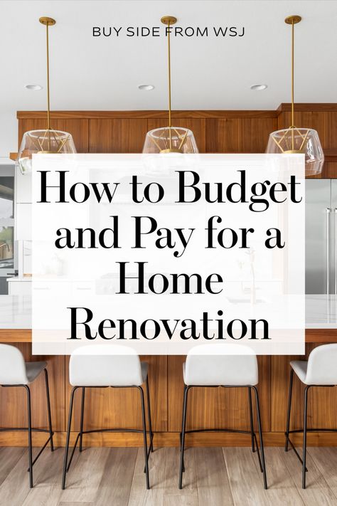 How to Budget and Pay for a Home Renovation. Pictured: kitchen island with bar stools. Home Improvement Projects, Home, Taylor Swift, Ideas, Home Improvement Loans, Home Improvement Financing, Home Renovation Loan, Home Equity Loan, Home Ownership