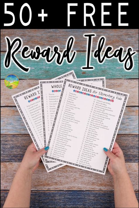 Over fifty free rewards and incentives ideas for positive reinforcement for students! Rewards for children and young adults can be a powerful classroom management tool to increase positive behavior. It's important to keep rewards fun and fresh in school! Use this free printable list to give some strategies and ideas. #behavior #pathway2success Classroom Jobs, Pre K, Classroom Behavior Management, Classroom Rewards, Behavior Rewards, Class Incentives, Chore Charts, Behavior Incentives, Student Rewards