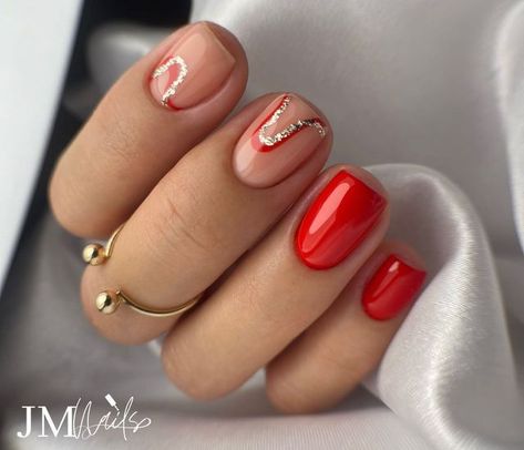 Design, Cute Nails, Ongles, Chic Nails, Trendy Nails, Pretty Nails, Red Nails, Gorgeous Nails, Nails Inspiration