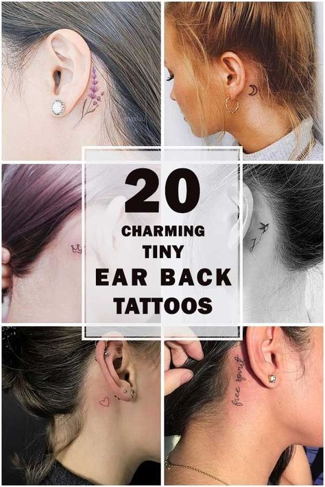 20 Charming Tiny Ear Back Tattoos For Women Tribal Tattoos, Body Art, Tattoos, Small Tattoos, Tattoo, Ink, Piercing, Tattoo Designs, Behind Ear Tattoo Small