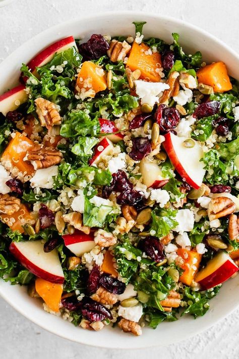 Paleo, Healthy Recipes, Harvest Salad Recipes, Harvest Salad Dressing, Fall Quinoa Salad, Harvest Salad, Summer Harvest Salad, Seasonal Salad, Pumpkin Seed Salad