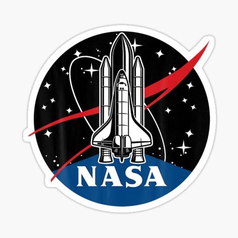 NASA Space Shuttle Take Off With Logo • Millions of unique designs by independent artists. Find your thing. Graffiti, Logos, Nasa, Nasa Logo, Cool Stickers, Vinyl Decal Stickers, Space Nasa, Nasa Art, Logo Sticker