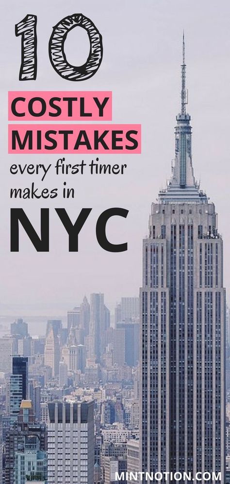 Visiting NYC for the first time? Avoid making these 10 costly mistakes. This list has great ways to help you visit New York City on a budget. Learn how to see all the top attractions in NYC without going broke. #nyctrip #budgettravel #newyorkcity Times Square, York, New York City, Hotels, Los Angeles, New York Vacation, New York City Vacation, New York Trip, Visiting Nyc