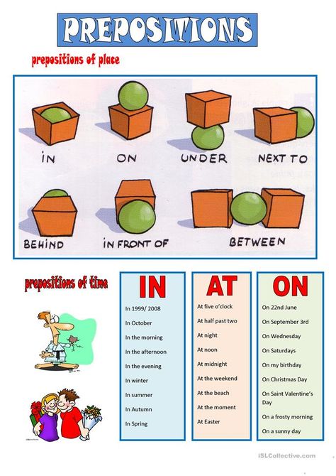 PREPOSITIONS - English ESL Worksheets for distance learning and physical classrooms English Grammar, Grammar And Vocabulary, Grammar For Kids, English Grammar For Kids, Teaching English Grammar, Grade, English Grammar Worksheets, Learn English Grammar, Prepositions Worksheets