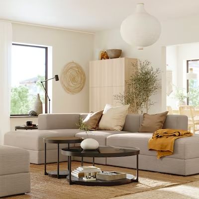 JÄTTEBO series - IKEA Customised Sofa, Laminated Veneer Lumber, U Shaped Sofa, Storage Chaise, Modul Sofa, Ikea Sofa, Beige Sofa, Diy Sofa, Dream Living Rooms