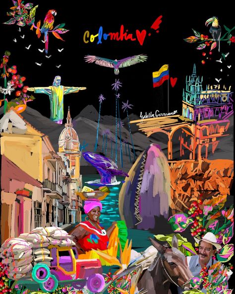Jaco, Collage, Vintage Posters, Pixel Art, Street Art, Comic Art, Colombian Art, Colombian Culture, Culture