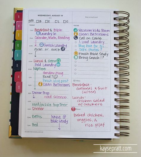 How I Use My Simplified Planner - http://KaysePratt.com 2 Organisation, Planner Organisation, Planners, Life Planner, Planner Tips, School Organization, Planner Organization, Planner Addicts, Daily Planner