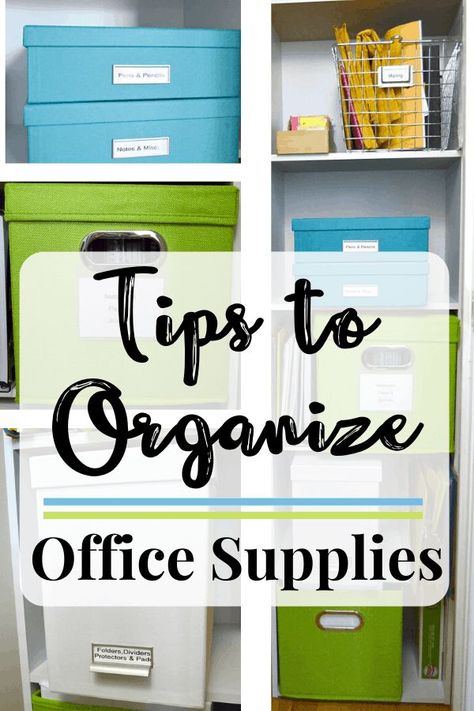10+ tips to organize office supplies at home so that they're functional and pretty. Make the most of a small space with careful planning and organizing. Diy, Design, Organisation, Office Supply Organization, Organize Office Space, Office Organization At Work, Office Organization Tips, Office Supply Storage, Organizing Your Home