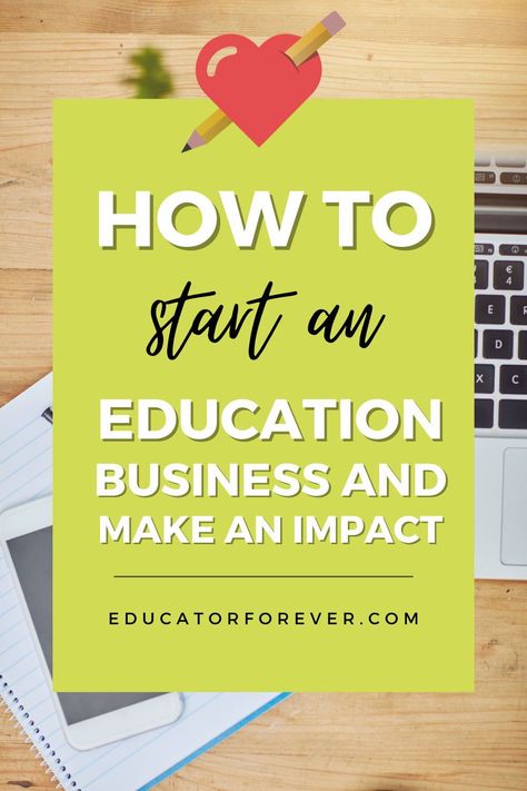 As a teacher, do you feel like you have so many ideas and things you dream about doing outside of the classroom? It might sound crazy to think about starting an education business, but in this post, I'm sharing some great questions you can ask yourself that will help you identify if this is actually a path you should pursue! As a teacher, you have so many skills, and even if you don't have any business experience, it's not too late to start learning now! Summer, Online Teaching, Self Employed Jobs, Online Learning, Online Education, Starting A Daycare, Career Success, Online Tutoring, Business Planning