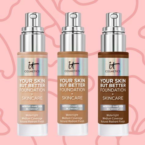 It Cosmetics Your Skin But Better Foundation Review | Glamour Cc Cream, Beauty Make Up, Tinted Moisturiser, Beauty Products, Foundation, Tinted Moisturizer, Best Foundation, Full Coverage Makeup, How To Apply Foundation