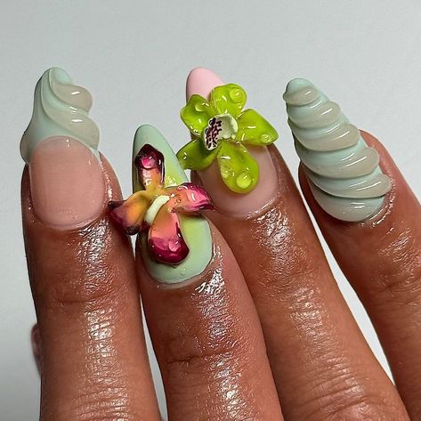 spring has sprung @alyssabriannee 💐🌷🌺🌸✨ gelnails #gelxnails #gelxapres #apresgelx #après #sandimasnails #inlandempirenails #nails… | Instagram Instagram, Nail Designs, Ideas, Gem Nails, Gel, Nail Trends, Pretty Gel Nails, Square Acrylic Nails, Cute Acrylic Nails
