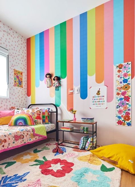 Inspiration, Boy Room, Girl Room, Inspo, Dekorasyon, Rainbow Bedroom, Room, Big Girl Rooms