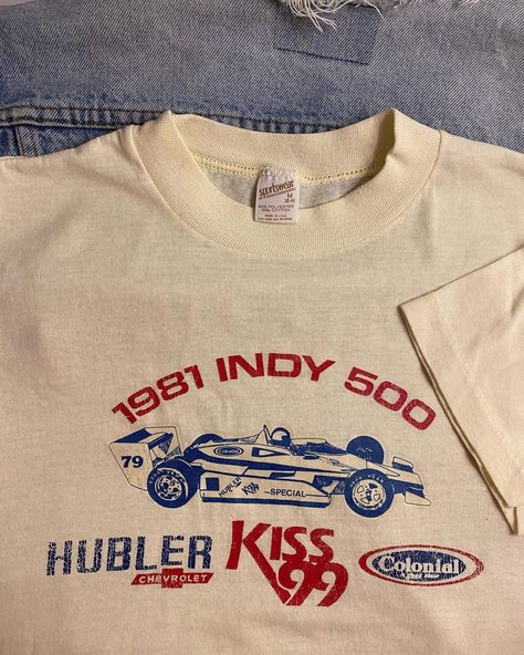 Old Dad on Instagram: “❌SOLD❌’81🏎💋80s Indy 500•DM TO PURCHASE! . . . #vintage #vintageshop #vintageshirts #vintagetshirt #indy #indy500 #indianapolis…” Vintage, Design, Shirts, Vintage Sportswear, Vintage Tee Shirts, Vintage T Shirts, Indy 500, 80s Tshirts, Vintage Tee Outfits