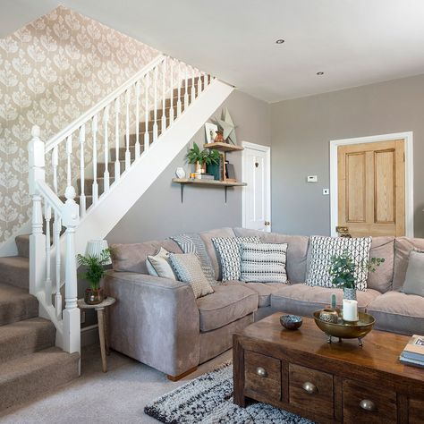 Have a look around this calm and cosy terraced home in Durham | Ideal Home Home, Durham, Home Décor, Decoration, Design, Inspiration, Cottage Living Rooms, Cottage Lounge, Small Terraced House Interior