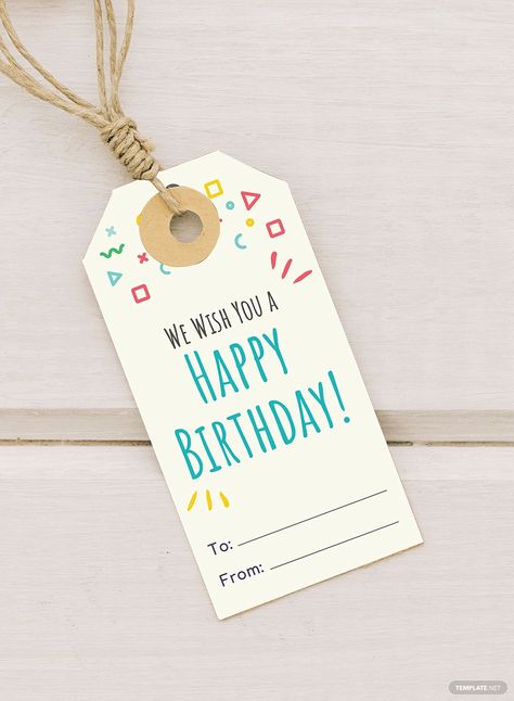 Free Birthday Gift Tag Template #AD, , #SPONSORED, #Birthday, #Free, #Gift, #Template, #Tag Adobe Illustrator, Adobe Photoshop, Free Birthday Gift Tags, Birthday Gift Tags Printable, Birthday Gift Tags, Happy Birthday Cards Printable, Birthday Tags Printable, Birthday Tags, Gift Tags Birthday