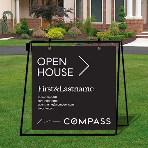 Estate Agent Sign Design, Open House Signs, Real Estate Signs, Estate Sale Signs, Real Estate Sign Design, Real Estate Office, Real Estate Yard Signs, Selling Real Estate, Realtor Signs