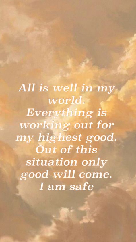 All is well affirmation - Louise Hay Happiness, Uplifting Quotes, Snoopy, Healing Quotes, Louise Hay, Nice, Motivation, Florence, All Is Well Quotes