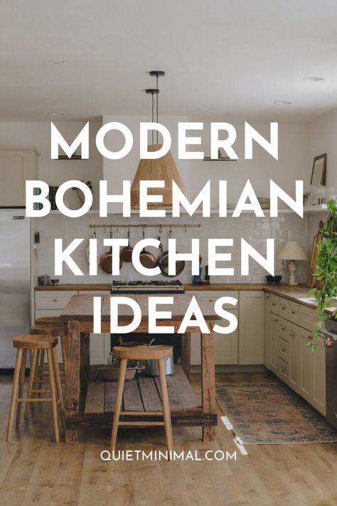 Boho, Inspiration, Kitchen Ideas, Interior, Contemporary Kitchen Designs, Decoration, Minimal, Ideas, Design