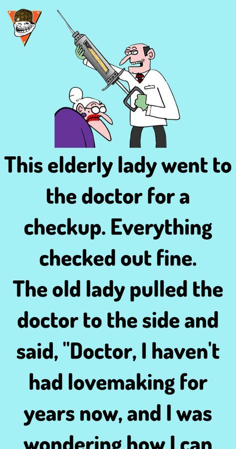This elderly lady went to the doctor for a checkup. Everything checked out fine. The old lady pulled Diy, Humour, Youtube, Aging In Place, Aging Humor, Getting Older Humor Woman Hilarious, Doctor Jokes, Doctors, Getting Older Humor
