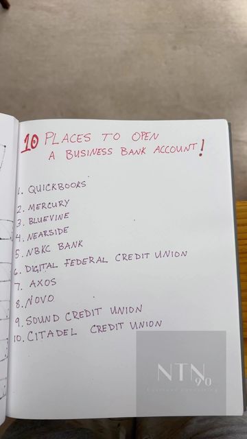 Kevin Dolce on Instagram: "10 places you can open a business bank account. You need your LLC paperwork (articles of organization) Your EIN (Employer Identification Number) And Operating Agreement If billionaires can do it, why can’t you! @NTN90_BusinessConsulting Comment, Like, and share. 𝐎𝐮𝐫 𝐩𝐫𝐢𝐜𝐢𝐧𝐠 𝐢𝐬 𝐮𝐧𝐦𝐚𝐭𝐜𝐡𝐞𝐝. Cl𝐢𝐜𝐤 𝐥𝐢𝐧𝐤 𝐢𝐧 𝐛𝐢𝐨 𝐨𝐫 𝐯𝐢𝐬𝐢𝐭 𝐰𝐰𝐰.𝐧𝐢𝐧𝐞𝐭𝐞𝐞𝐧𝟗𝟎.𝐜𝐨 𝐭𝐨 𝐫𝐞𝐠𝐢𝐬𝐭𝐞𝐫 𝐲𝐨𝐮𝐫 𝐛𝐮𝐬𝐢𝐧𝐞𝐬𝐬 𝐞𝐧𝐭𝐢𝐭𝐲. ⁣ ⁣💻Nineteen90.co⁣ 🔲 Motivation, Opening A Bank Account, Bank Account, Business Bank Account, Business Tax Deductions, Business Account, Small Business Accounting, Best Savings Account, Opening A Business